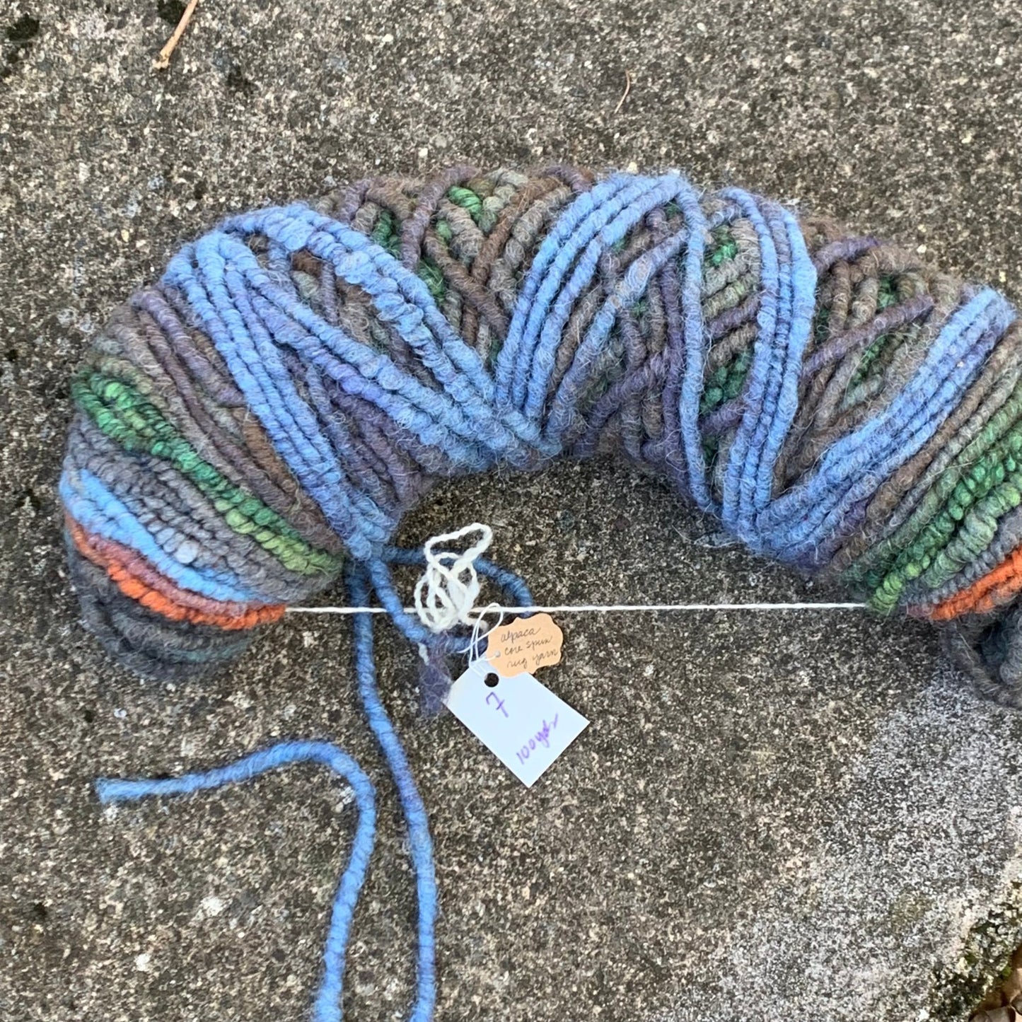 100 Yds Bulky Core Spun Alpaca Yarn Earth and Sky Shades - Laurel Highlands Alpacas | AlpacaMom.com