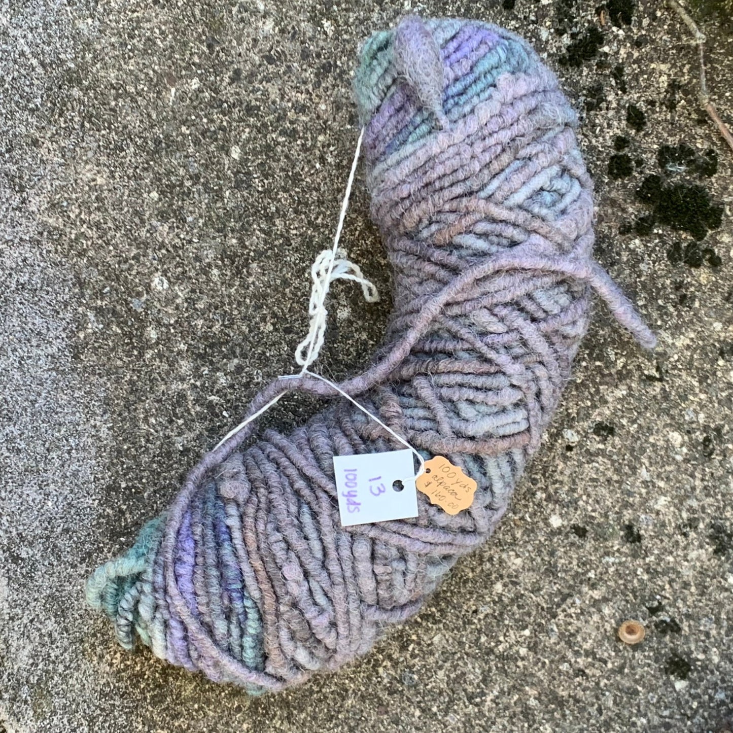 100 Yds Bulky Core Spun Alpaca Yarn Earth and Sky Shades - Laurel Highlands Alpacas | AlpacaMom.com