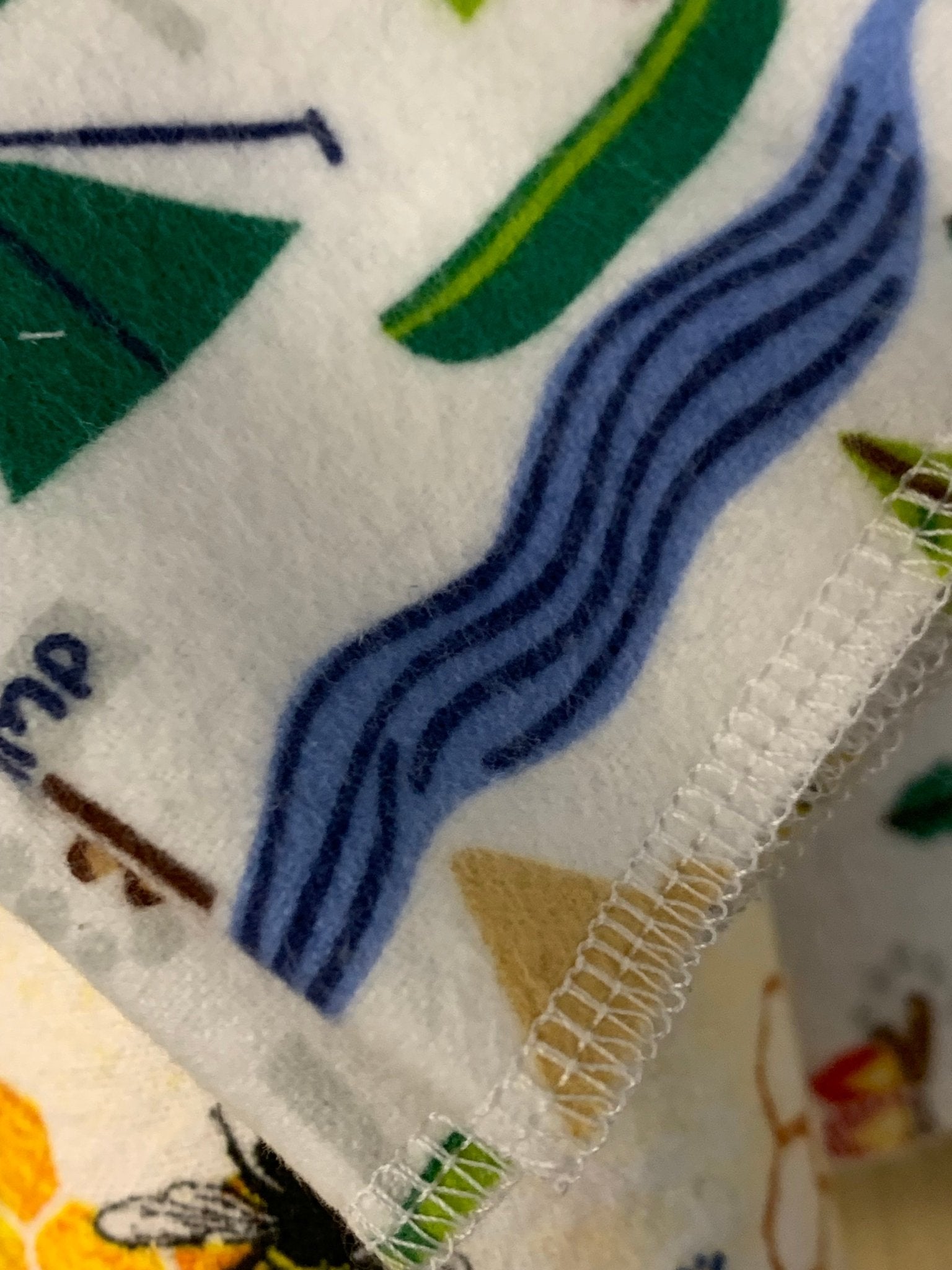 Camping Themed "Un - Paper" Cotton Flannel Towels - Laurel Highlands Alpacas | AlpacaMom.com