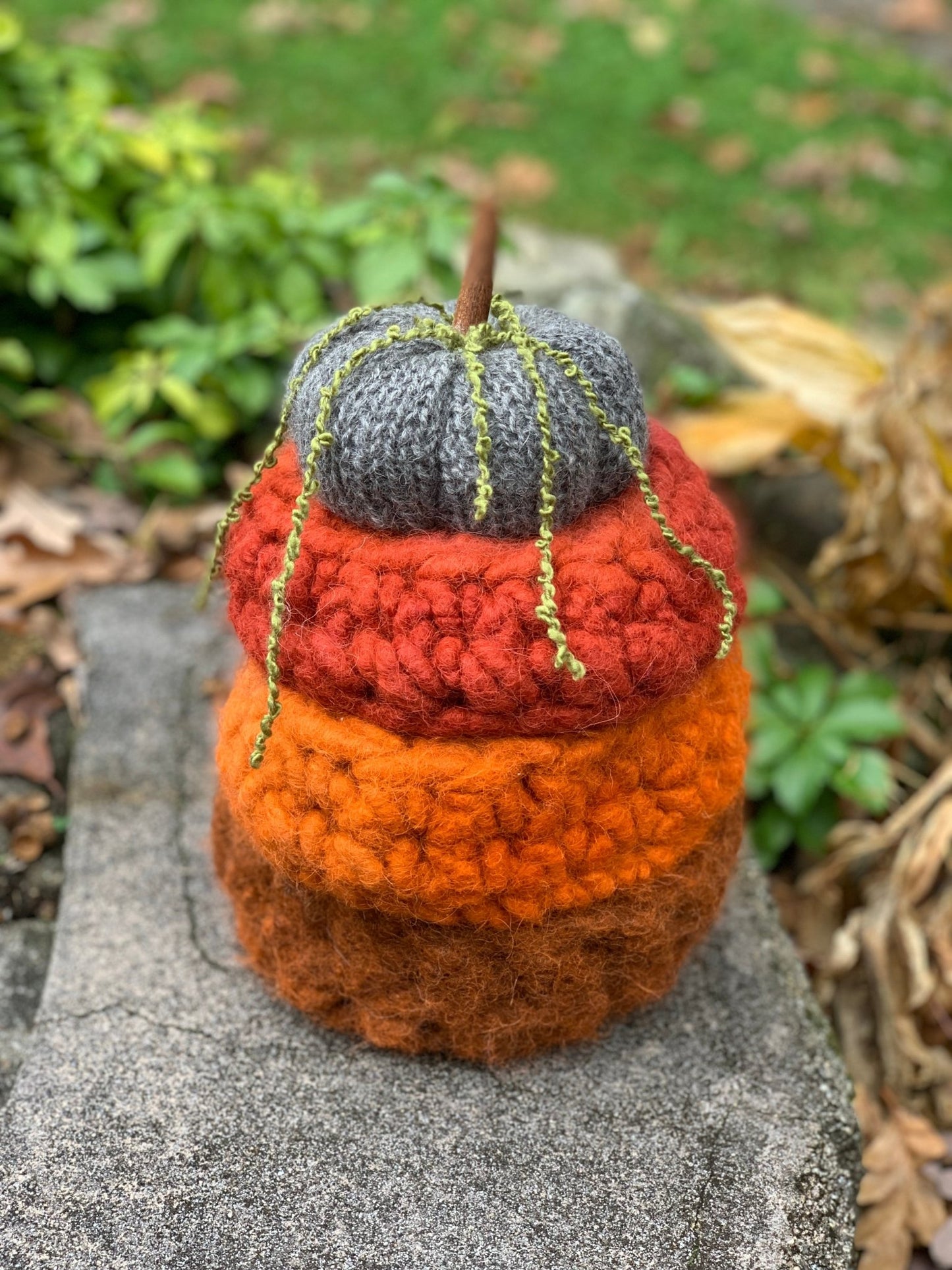 Hand Crafted Alpaca Yarn Decorative Bowl Shades of Rust Color - Laurel Highlands Alpacas | AlpacaMom.com