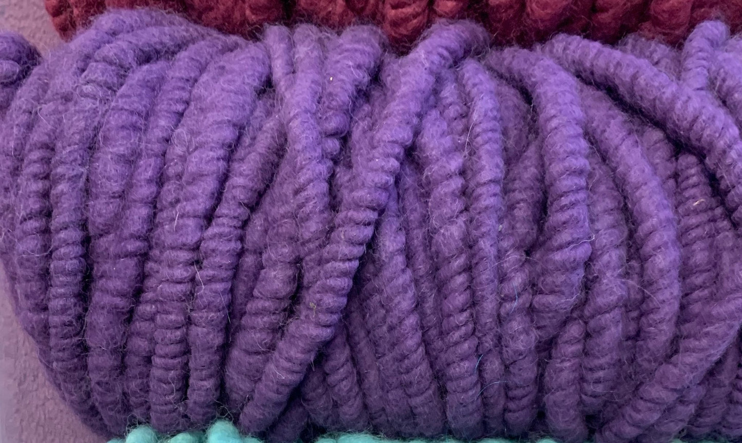 Luxurious Alpaca Rug in Purple, Vanilla, Oatmeal, Soft Grey and Black - Laurel Highlands Alpacas | AlpacaMom.com