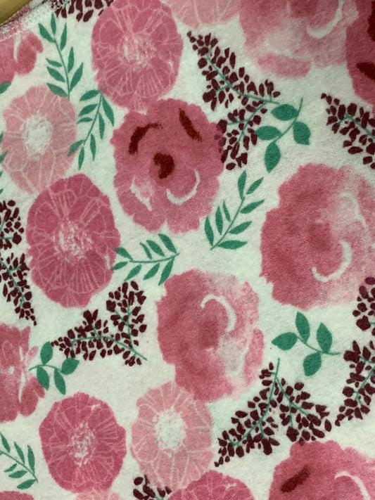 Paris Floral "Un - Paper" Cotton Flannel Towels - Laurel Highlands Alpacas | AlpacaMom.com