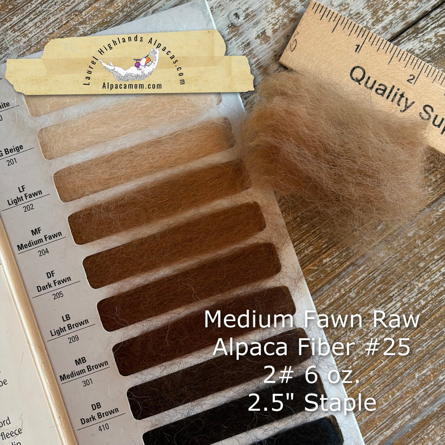 Raw - Unprocessed Alpaca Prime Fiber Blanket - Medium Fawn 25 - Laurel Highlands Alpacas | AlpacaMom.com