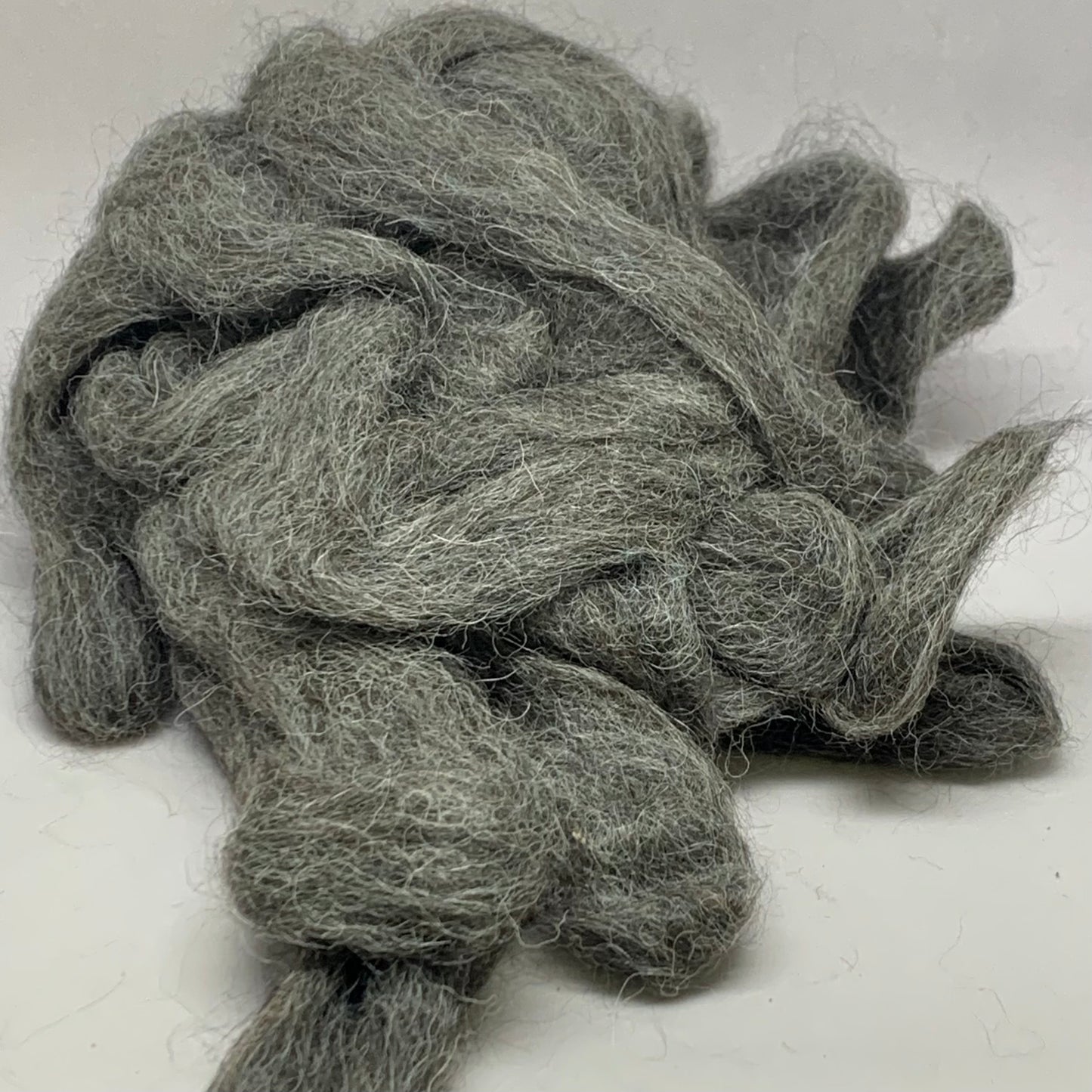 Dark Silver Grey Alpaca Roving