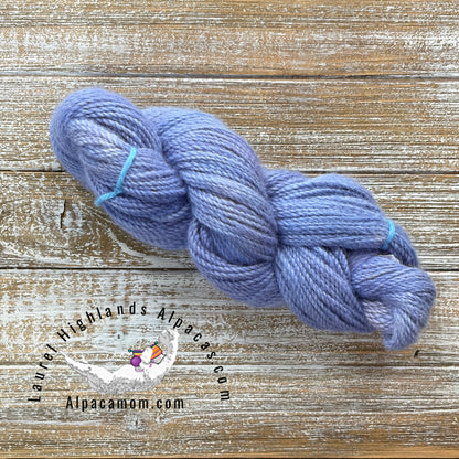 2 Ply 100% Alpaca DK Weight Yarn Periwinkle