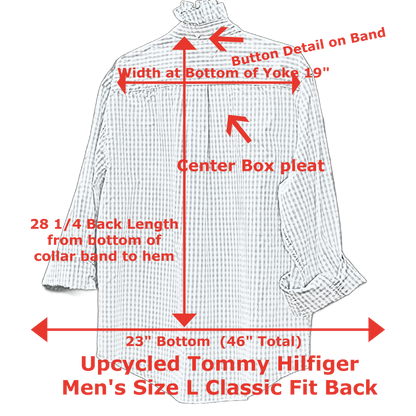 Angelica Up-Cycled Ruffled Collar Shirt