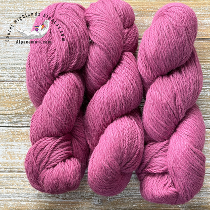 3 Ply 100% Alpaca DK Weight Yarn Raspberry