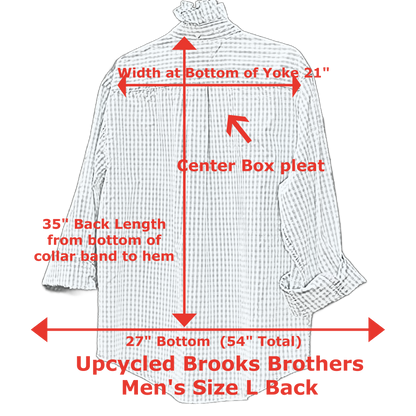 Soft Lavendar Madison Up-Cycled Ruffled Collar Shirt