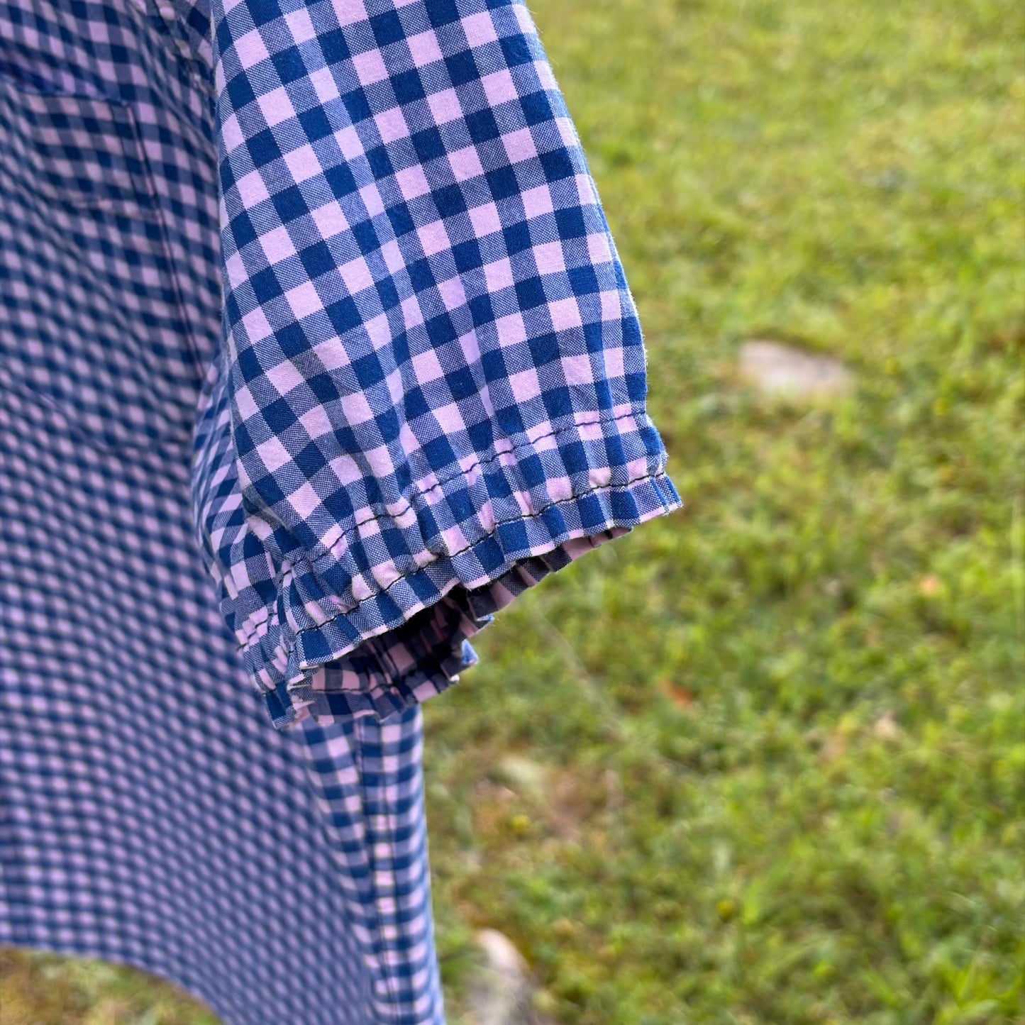 Eliza-Upcycled Ruffled Collar Shirt