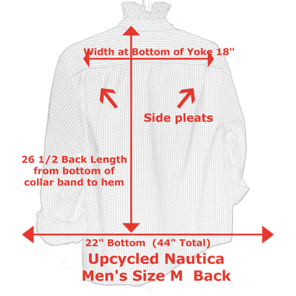 Rachel Up-Cycled Ruffled Collar Shirt