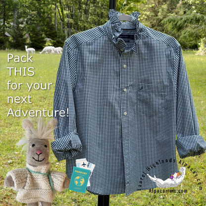 Rachel Up-Cycled Ruffled Collar Shirt