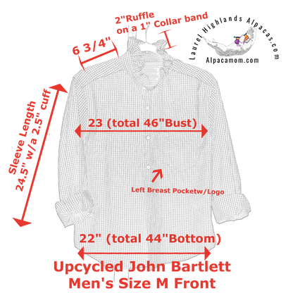 Monroe Upcycled Ruffled Collar Shirt