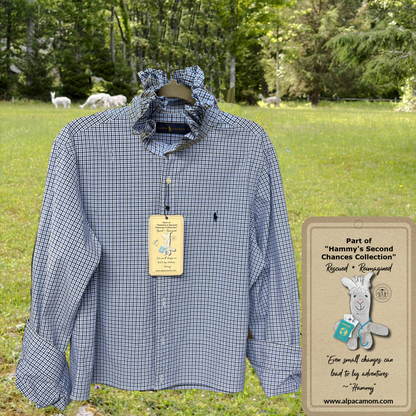 Alex's Ralph Lauren Upcycled Ruffled Collar Shirt