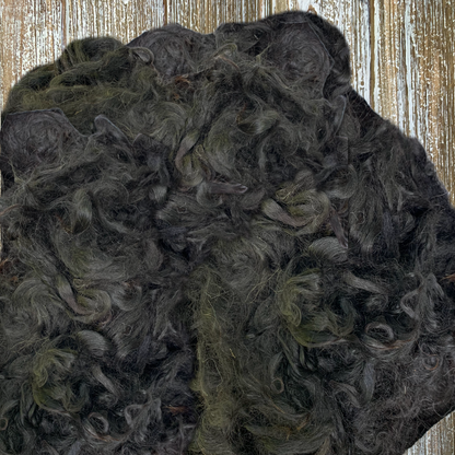Black Suri Alpaca Fiber Blanket