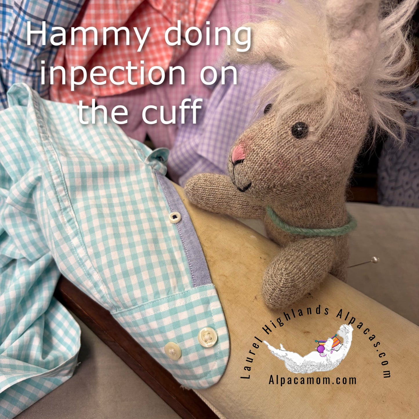 Angelica Up-Cycled Ruffled Collar Shirt - Laurel Highlands Alpacas | AlpacaMom.com