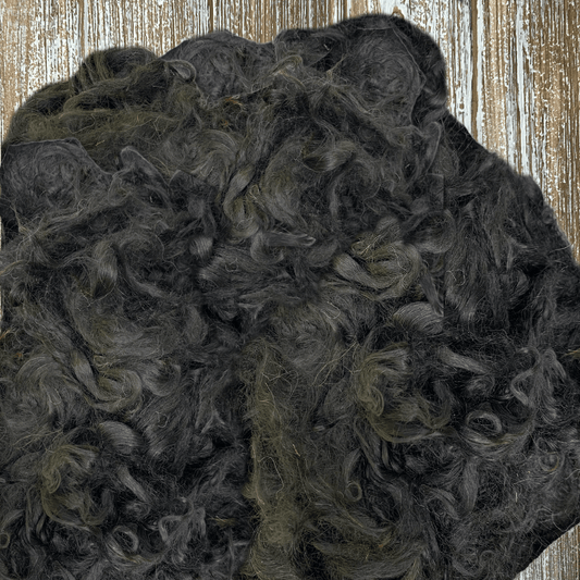 Black Suri Alpaca Fiber Blanket - Laurel Highlands Alpacas | AlpacaMom.com