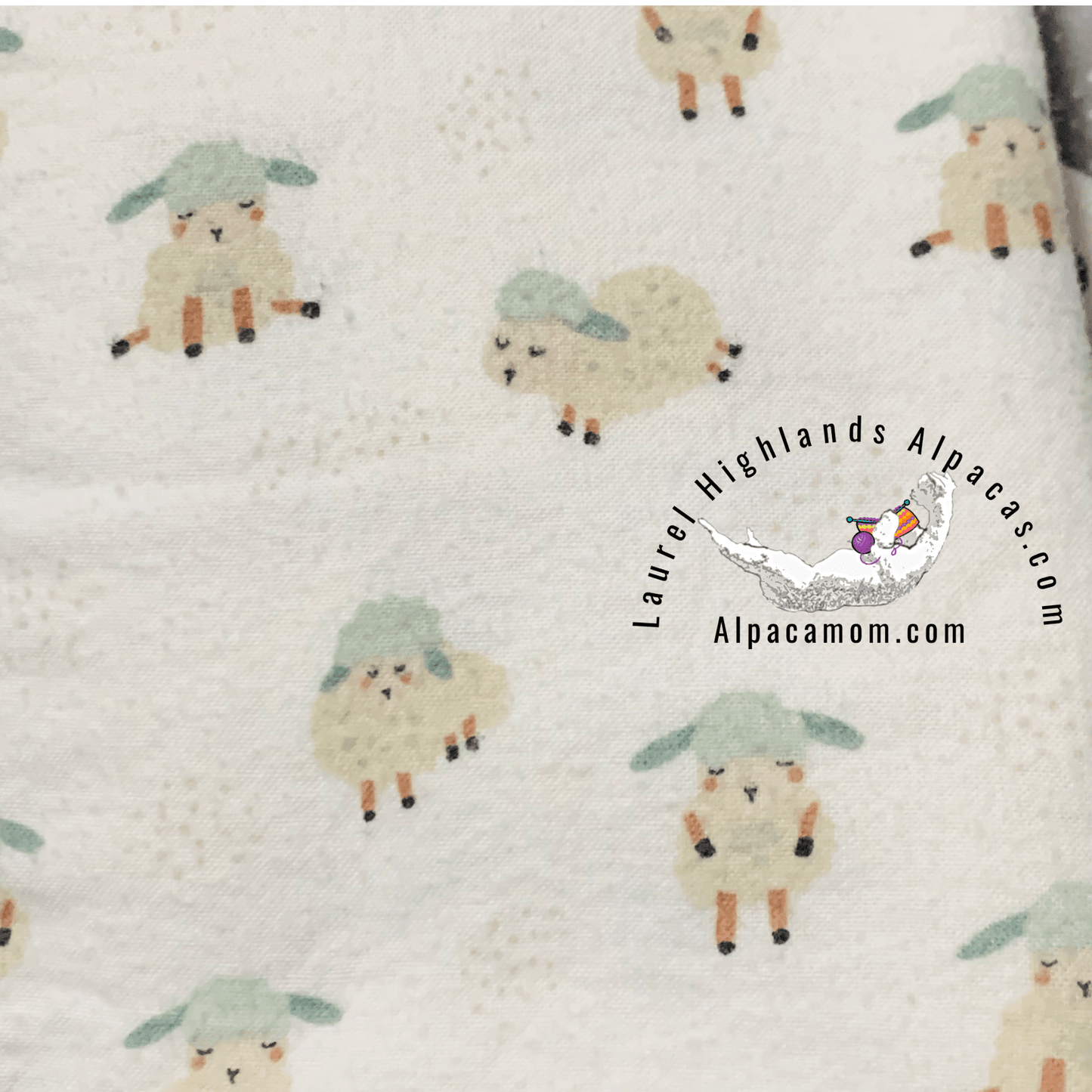 Hammy's "Un - Paper" Cotton Flannel Towels - Cute Sheep - Laurel Highlands Alpacas | AlpacaMom.com
