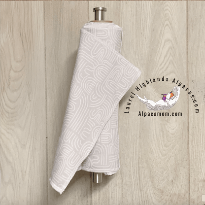 Hammy's "Un - Paper" Cotton Flannel Towels in Contemporary White Arches on Grey - Laurel Highlands Alpacas | AlpacaMom.com