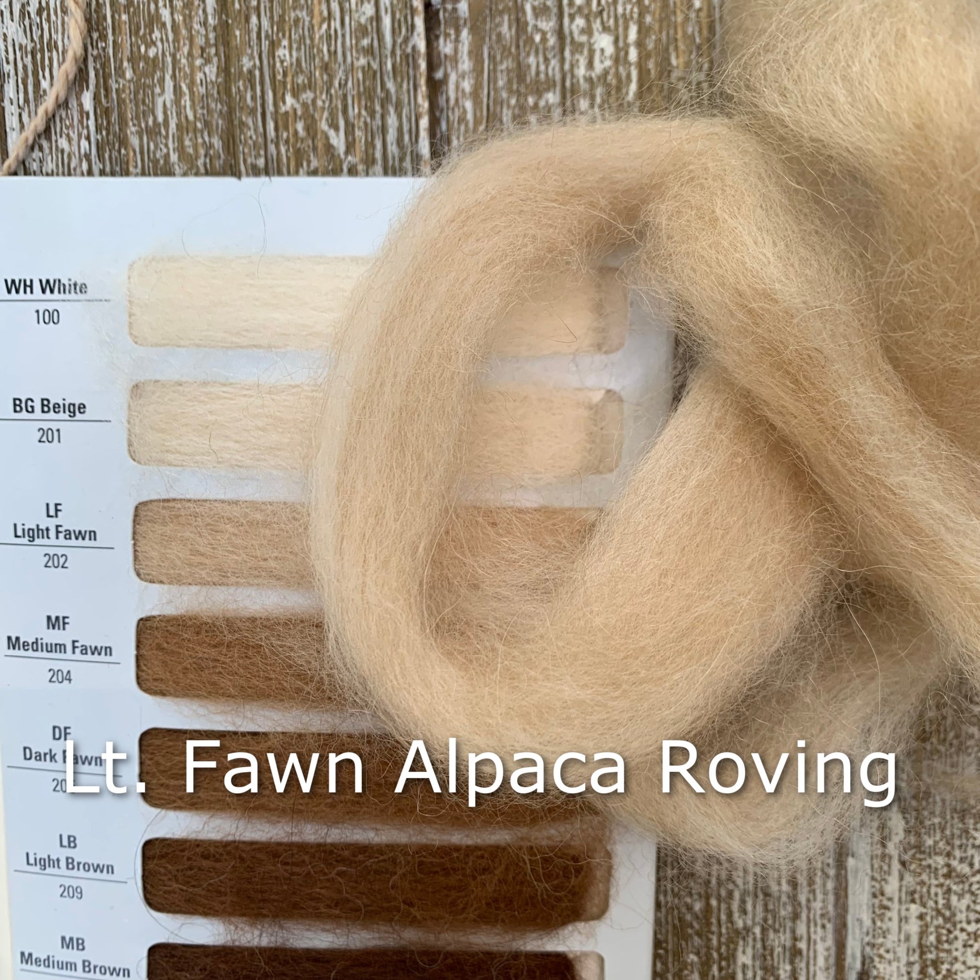 Light Fawn Alpaca Roving Bumps - Laurel Highlands Alpacas | AlpacaMom.com