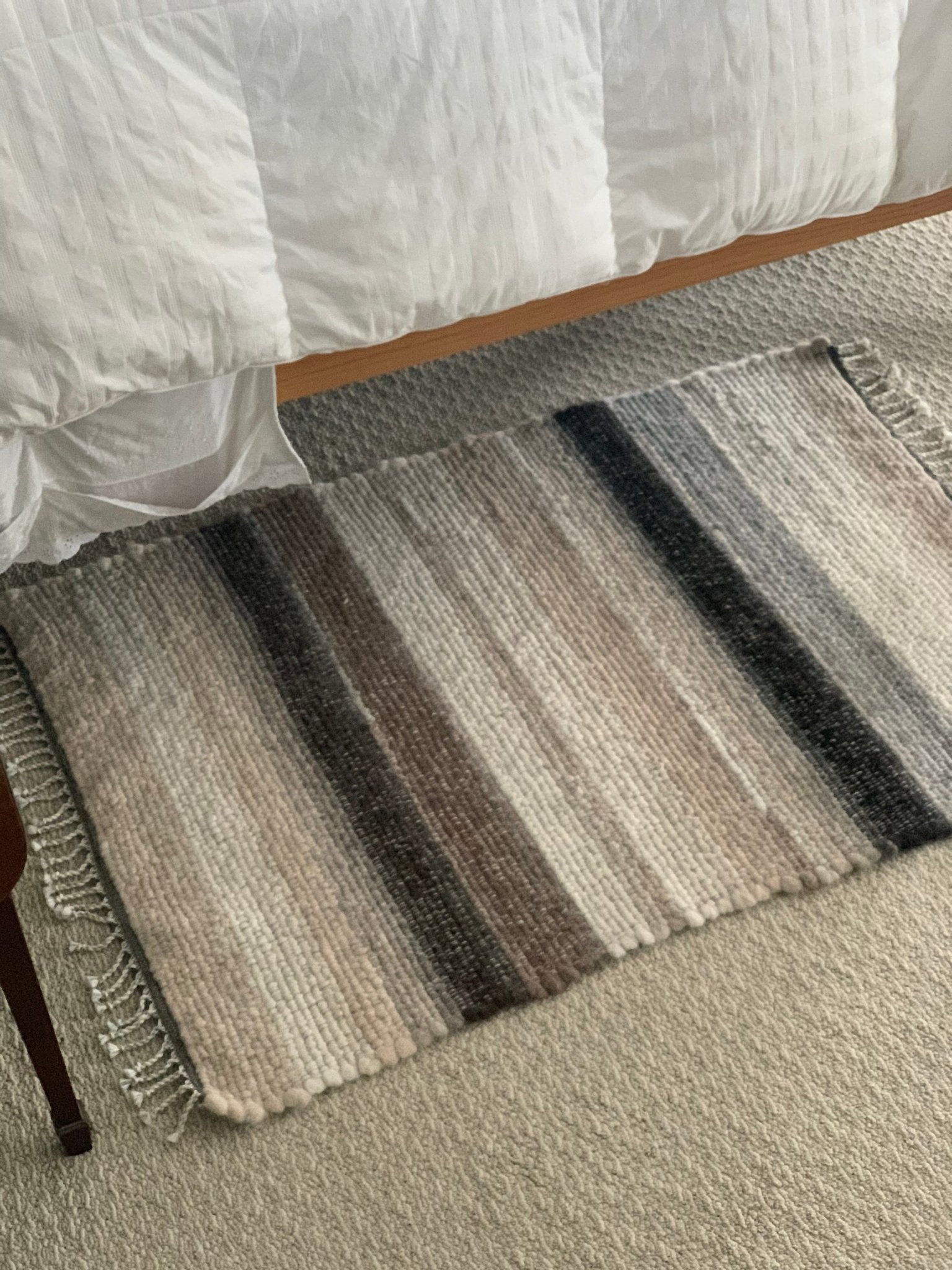 Luxurious Alpaca Rug in Natural Hues 44' x 31" - Laurel Highlands Alpacas | AlpacaMom.com