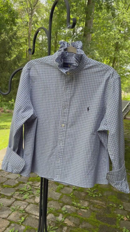 Alex's Ralph Lauren Upcycled Ruffled Collar Shirt