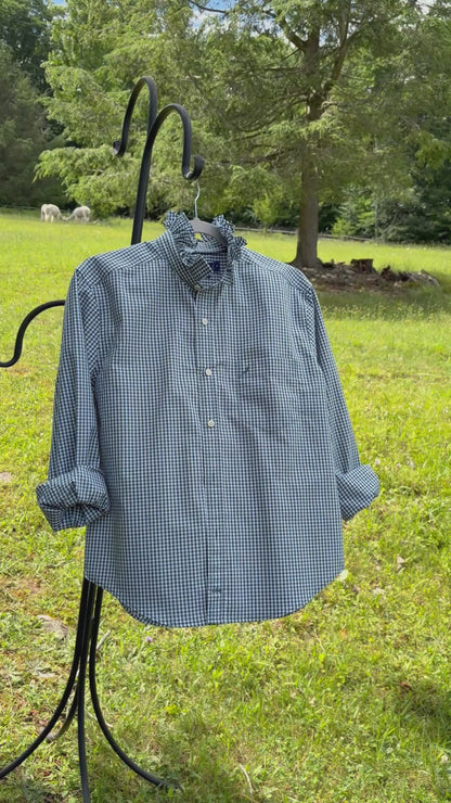 Rachel Up-Cycled Ruffled Collar Shirt
