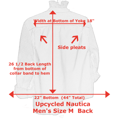 Rachel Up-Cycled Ruffled Collar Shirt - Laurel Highlands Alpacas | AlpacaMom.com
