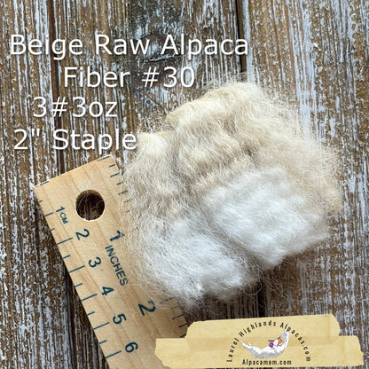 Raw Alpaca Fleece Blanket BEIGE - Laurel Highlands Alpacas | AlpacaMom.com