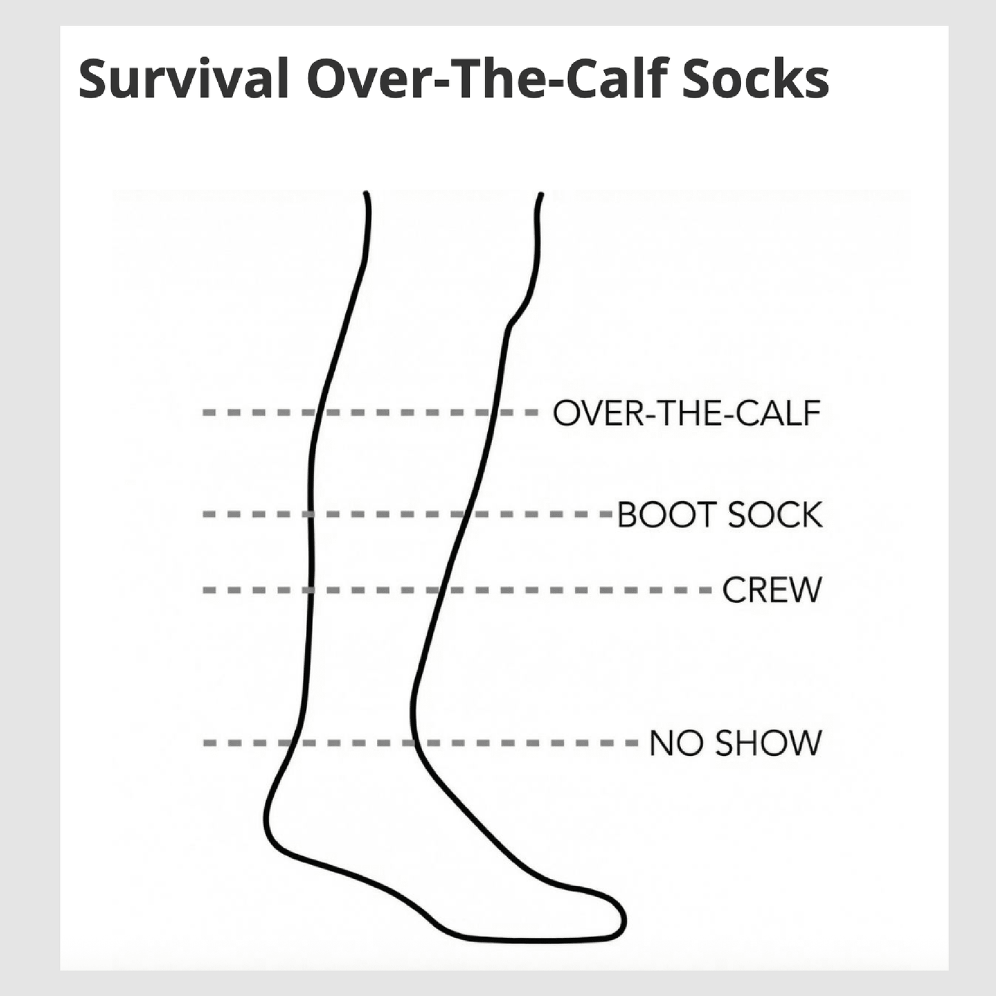 Survival Over the Calf Sock - Laurel Highlands Alpacas | AlpacaMom.com