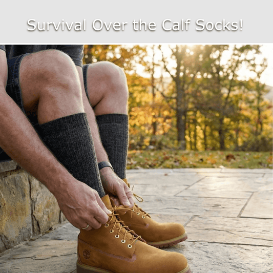 Survival Over the Calf Sock - Laurel Highlands Alpacas | AlpacaMom.com