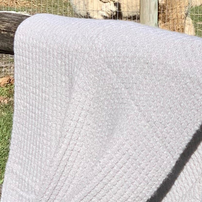 Textured Rib Alpaca Shawl: Julie's Travel Must Have! - Laurel Highlands Alpacas | AlpacaMom.com