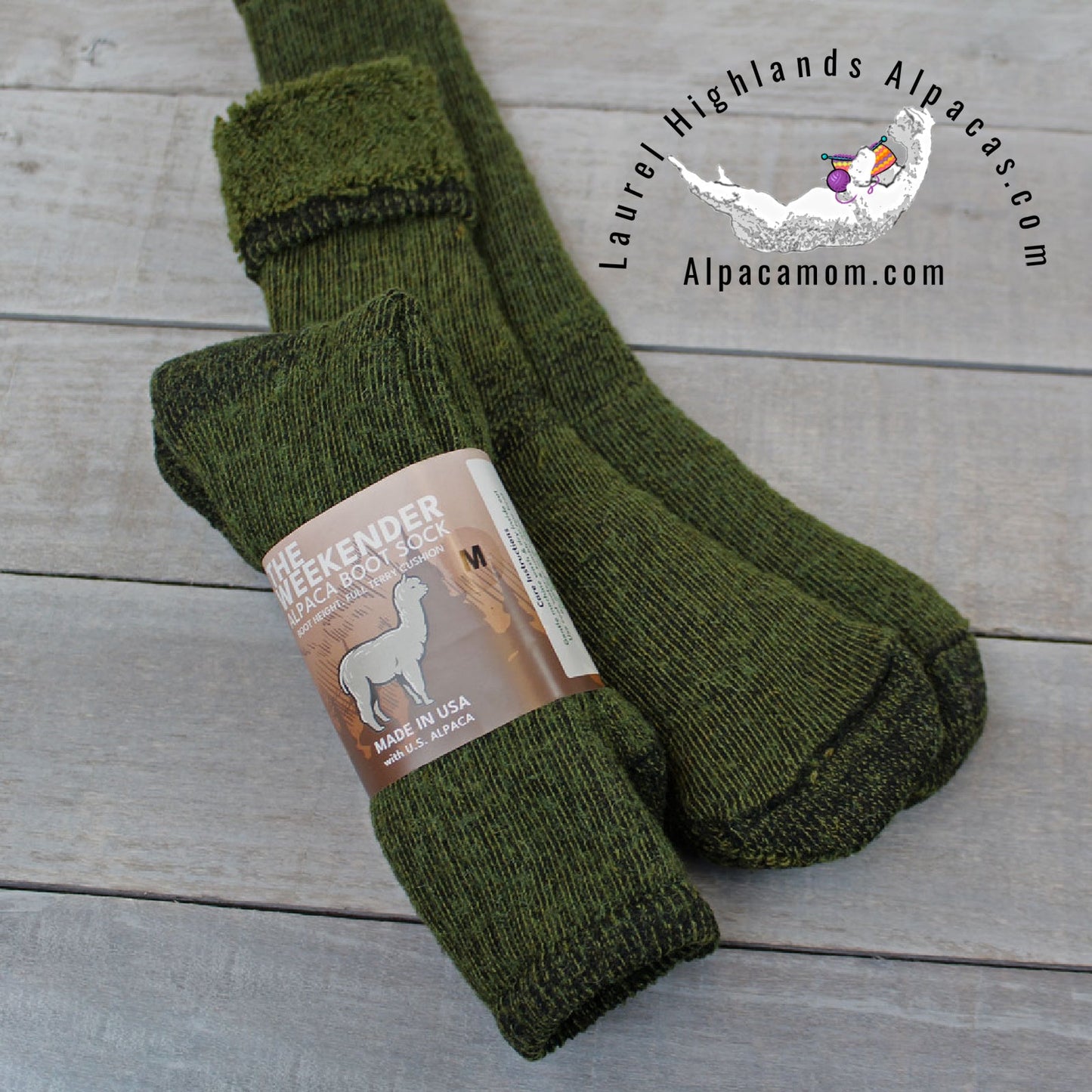 The Weekender Alpaca Boot Sock - Laurel Highlands Alpacas | AlpacaMom.com