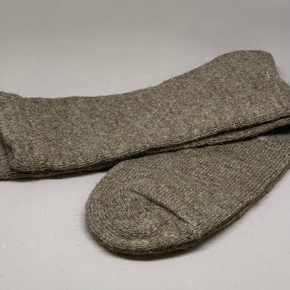 Lightweight Alpaca Fiber Blend Crew Socks